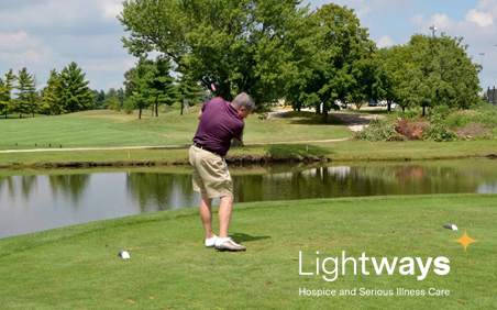 Golfer at Lightways Annual Golf Outing