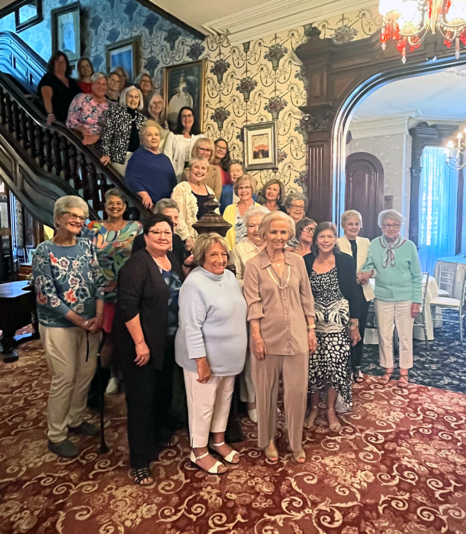 Members of the Lightways Hospice Guild at the Jacob Henry Mansion in Joliet, IL