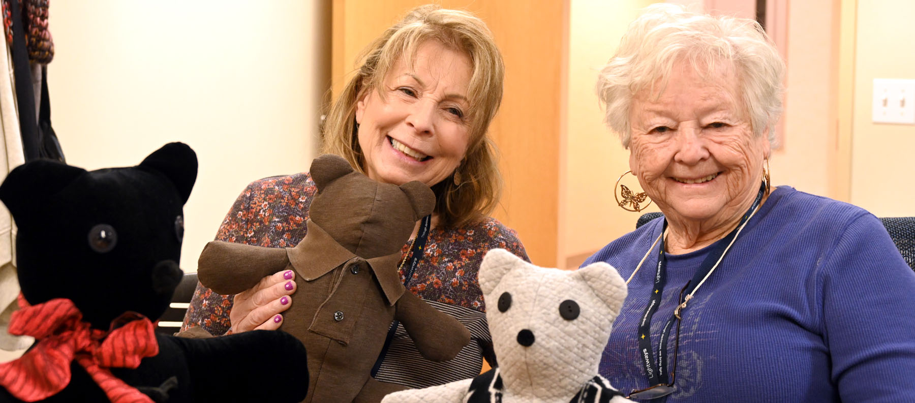 Lightways volunteers with custom made memorial bears