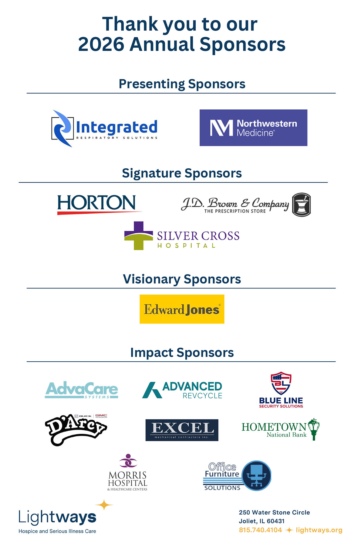 2026 Annual Sponsors