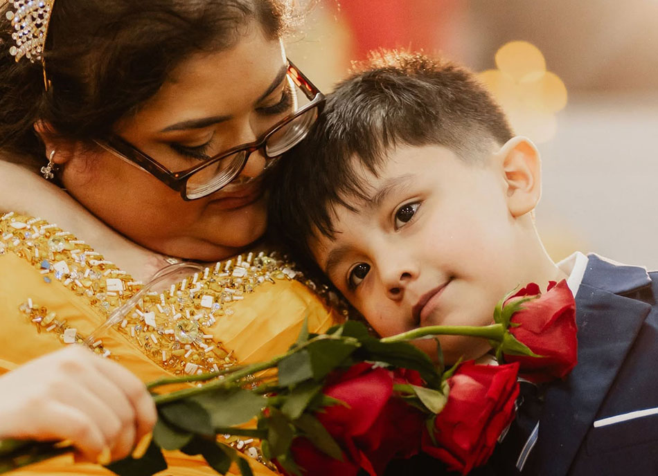 Iliana and her brother Max at the Quinceanera