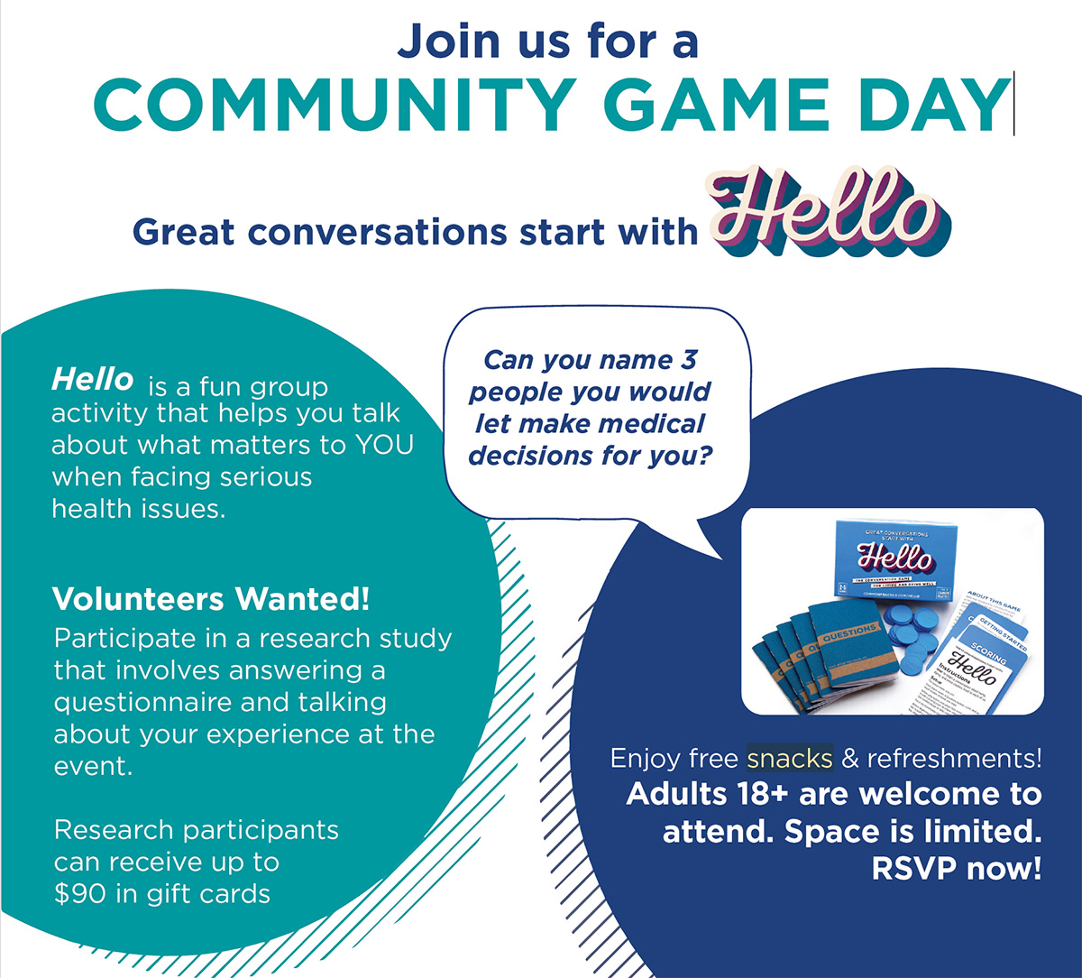 Join us for a community game day event